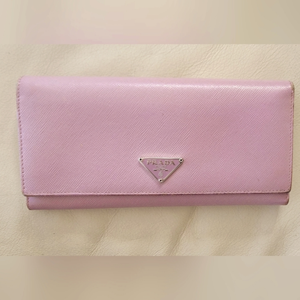 PRADA Lilac Long Wallet
